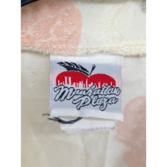 MANHATTAN PLAZA Women's Vintage Beige Floral Single-Button Blazer SZ 10 - Picture 9 of 12